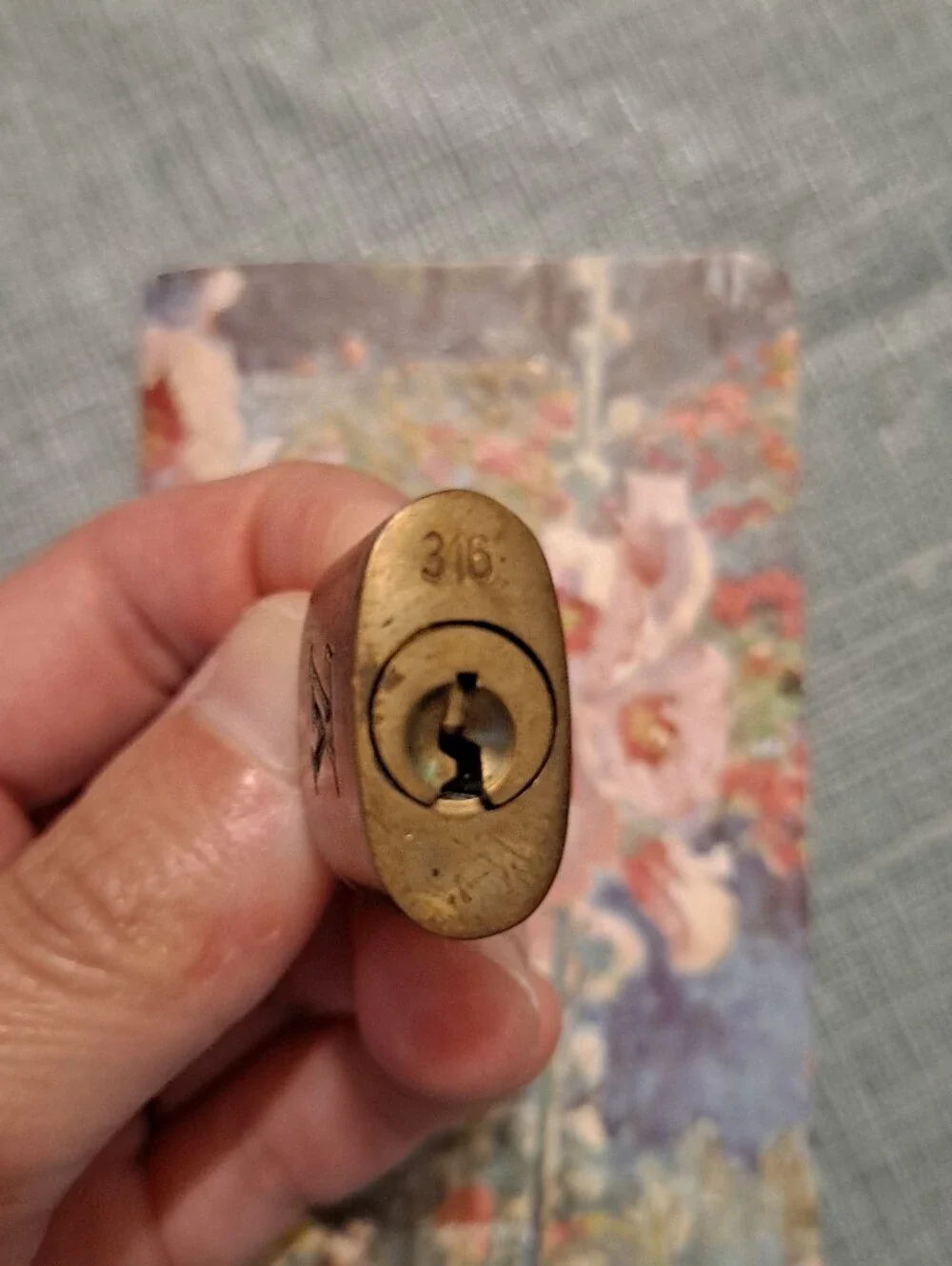 Louis Vuitton Brass Gold-Tone Lock With Key